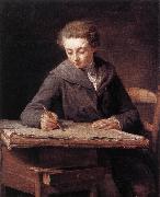LePICIeR, Nicolas-Bernard The Young Draughtsman dg oil painting artist